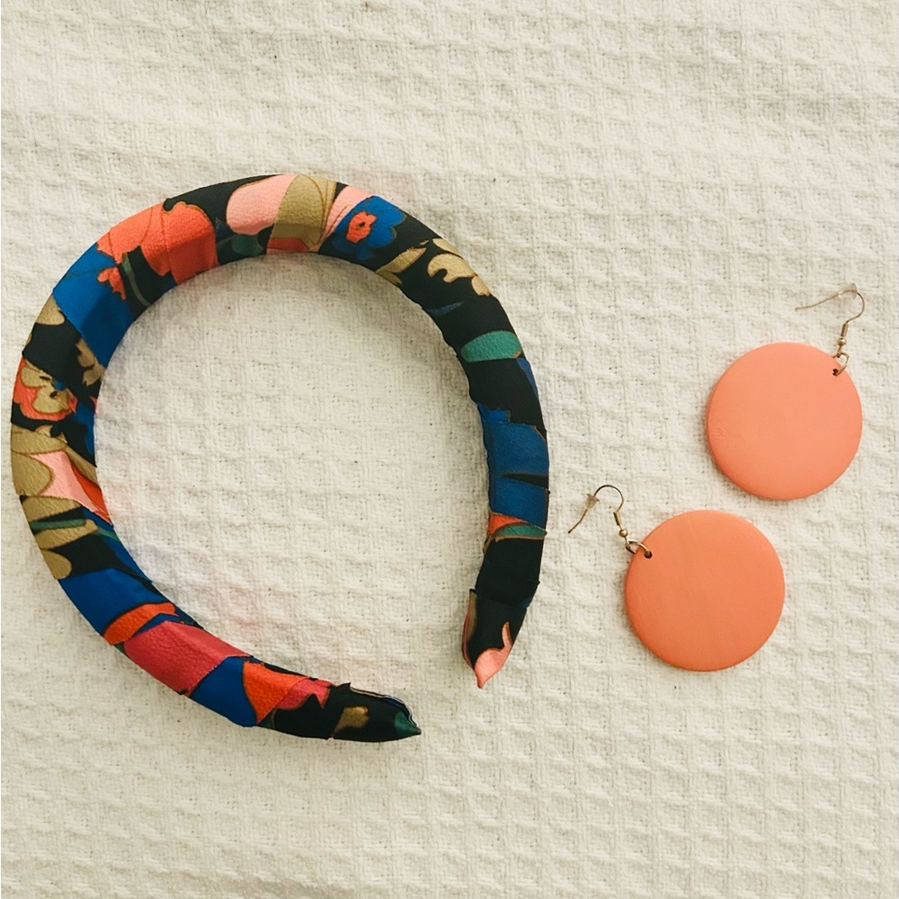 Anthropologie Mixed Print Headband